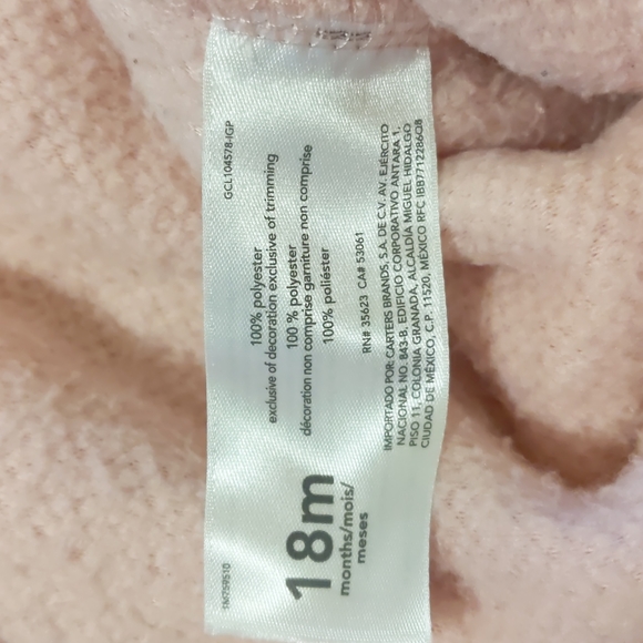 Carter's one piece pajama size 18 months - Picture 6 of 8